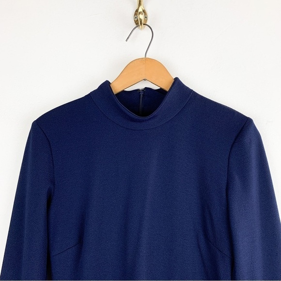 Hutch Anthropologie Navy Blue Bell Sleeve Mini Dress Sz S - Picture 3 of 7